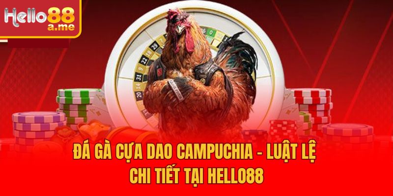 Đá Gà Cựa Dao Campuchia - Luật Lệ Chi Tiết Tại Hello88